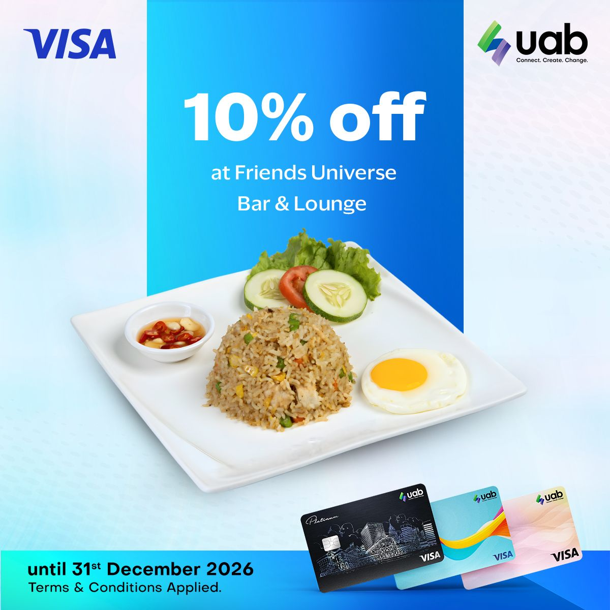 uab Visa Epic Dining Experience Program FY26 – Friends Universe Bar & Lounge